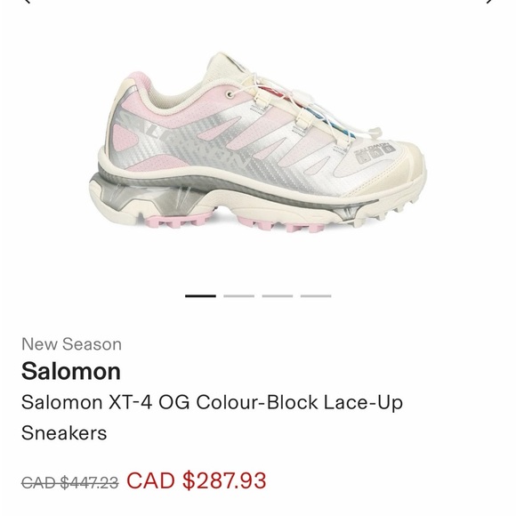 Salomon Shoes - Salomon XT-4 OG Women's Shoes - Cream and Pink